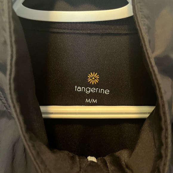 Tangerine womens medium black lightweight active zip up sweater jacket - Picture 4 of 6